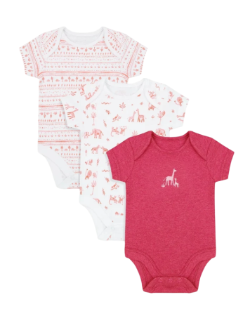 Боди хлопковое детское  / Розовый / 92