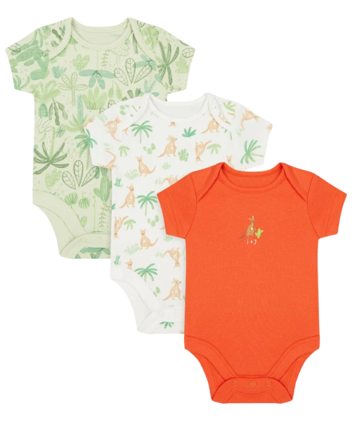 Боди хлопковое детское  / Оранжевый / 80