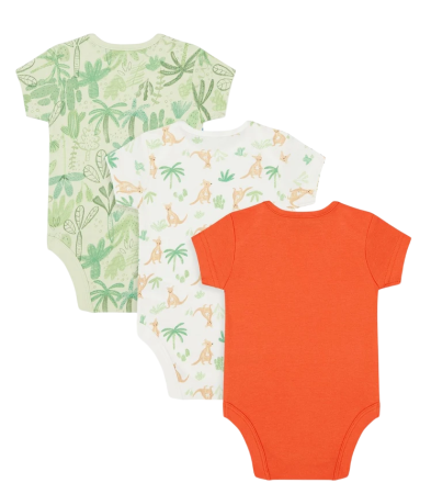 Боди хлопковое детское  / Оранжевый / 80