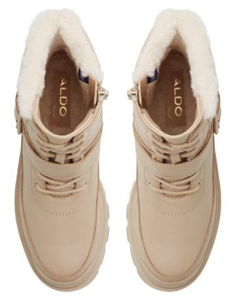 Ботинки кожаные женские / Бежевый / 40