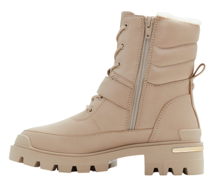 Ботинки кожаные женские / Бежевый / 40