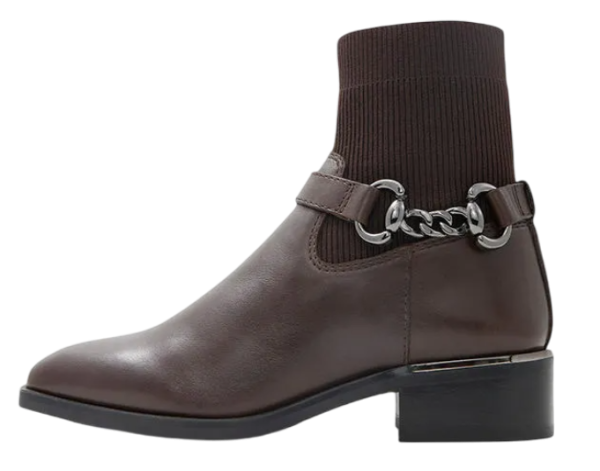 Ботинки с ремешком женские / Коричневый / 36