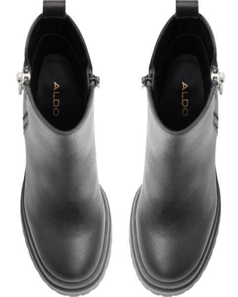 Ботильоны кожаные женские / Черный / 40