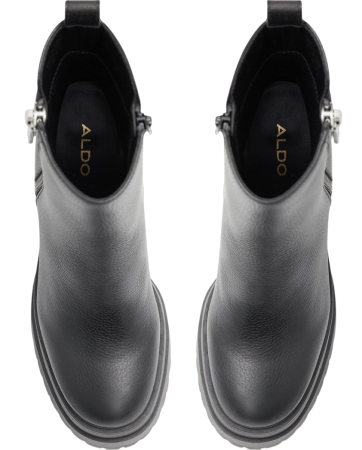 Ботильоны кожаные женские / Черный / 40