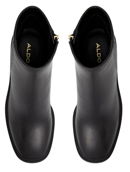 Ботильоны кожаные женские / Черный / 39