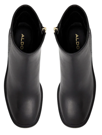 Ботильоны кожаные женские / Черный / 39