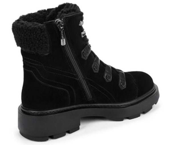 Ботинки из кожи женские / Черный / 37