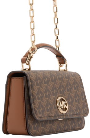 Сумка Delancey из эко-кожи с фирменным логотипом / Коричневый / S