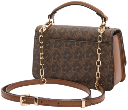 Сумка Delancey из эко-кожи с фирменным логотипом / Коричневый / S