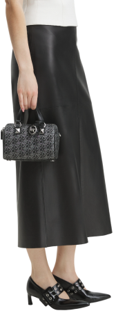 Сумка мини с фирменным логотипом / Черный / S