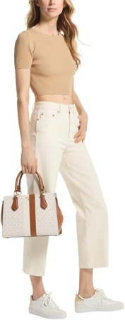 Сумка-сэтчел Marilyn с фирменным логотипом / Коричневый / M