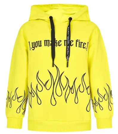 Худи с принтом для мальчика / Желтый / 164