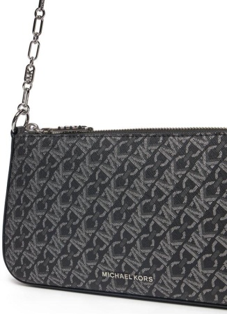 Сумка из эко-кожи с фирменным логотипом / Черный / S