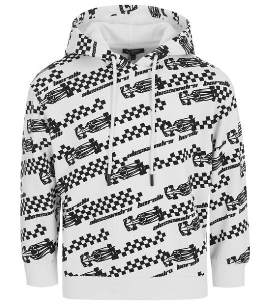 Худи с принтом для мальчика / Белый / 134