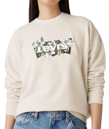 Свитшот с принтом женский / Бежевый / 42