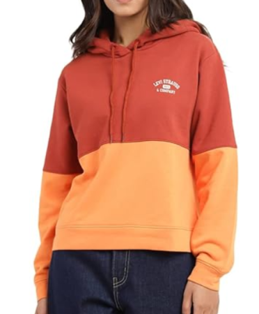 Худи с логотипом женское / Красный / 52