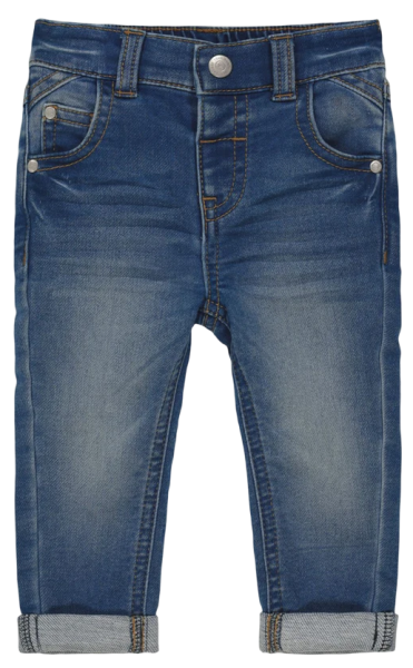 Джинсы скинни с отворотами детские / Синий / 98