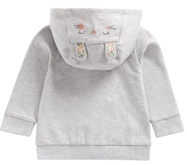 Толстовка с капюшоном детская / Серый / 86