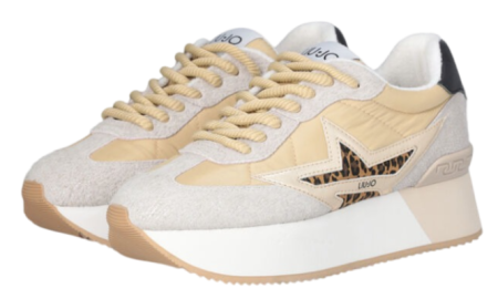 Кроссовки на платформе женские / Золотой / 35