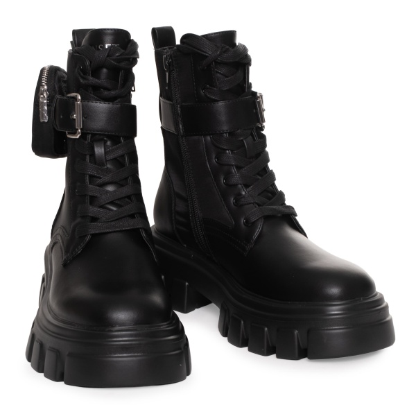 Ботинки кожаные женские / Черный / 39