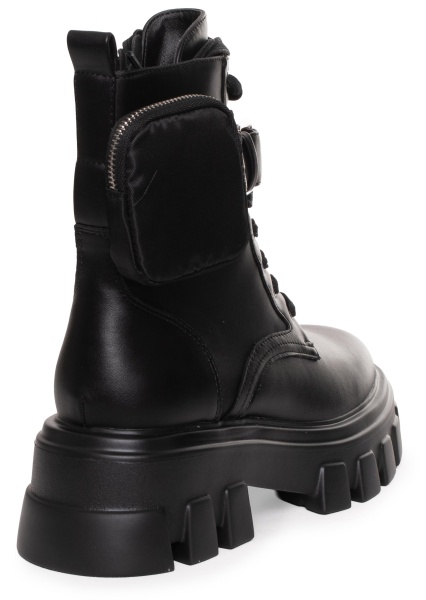 Ботинки кожаные женские / Черный / 39