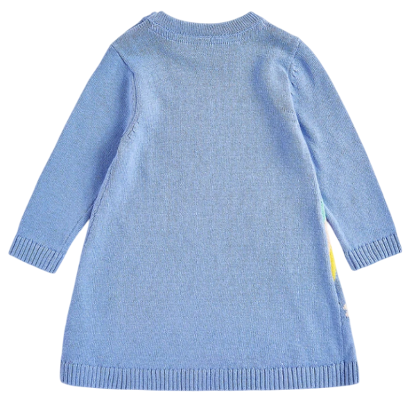 Платье вязаное для девочки / Синий / 110 Платье вязаное для девочки / Синий / 110