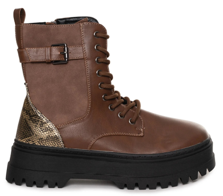 Ботинки кожаные женские / Коричневый / 41