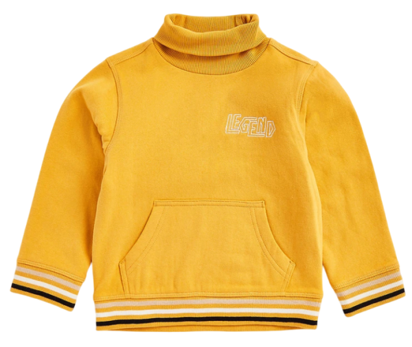 Толстовка с логотипом для мальчика / Золотой / 98 Толстовка с логотипом для мальчика / Золотой / 98