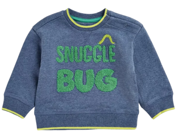 Свитшот с принтом детский / Тёмно-синий / 98 Свитшот с принтом детский / Тёмно-синий / 98