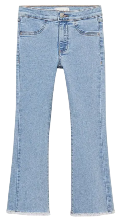 Джинсы прямые для девочки / Синий / 164