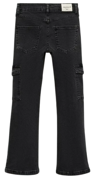 Джинсы прямые для девочки / Серый / 140 Джинсы прямые для девочки / Серый / 140