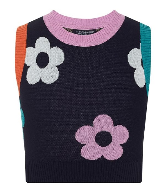 Жилет с принтом для девочки / Черный / 170 Жилет с принтом для девочки / Черный / 170