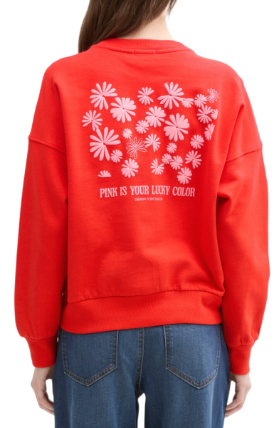 Свитшот с принтом женский / Красный / 50