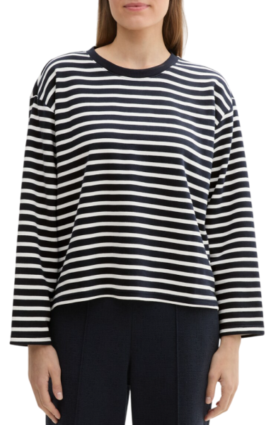 Свитшот в полоску женский / Синий / 42