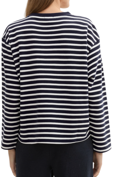 Свитшот в полоску женский / Синий / 42