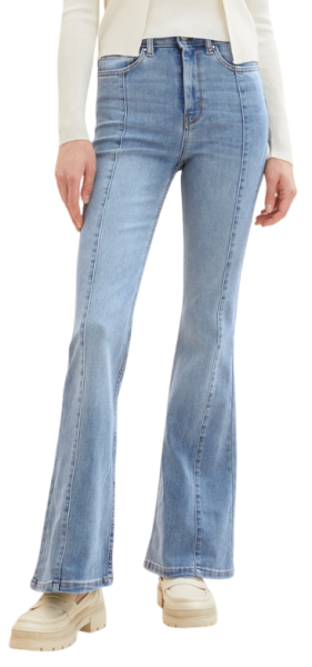 Джинсы-клеш женские / Синий / 38