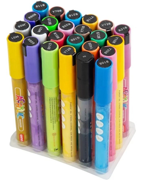 Набор цветных маркеров для детей, 24 шт Фото Набор цветных маркеров для детей, 24 шт