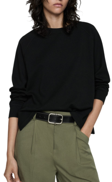 Свитшот однотонный женский / Черный / 44