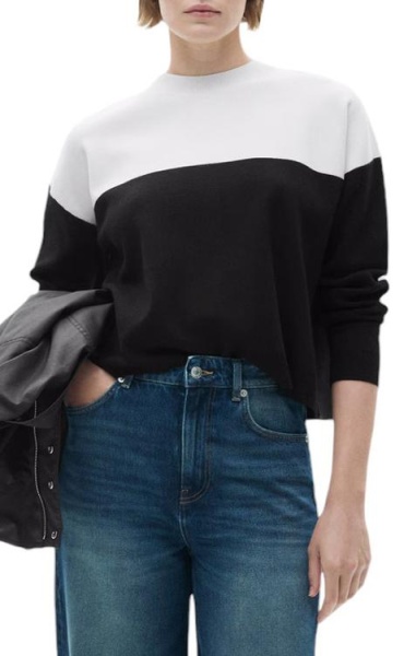 Джемпер из вискозы женский / Черный / 48