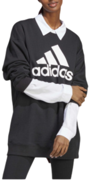 Свитшот с логотипом женский / Черный / 40