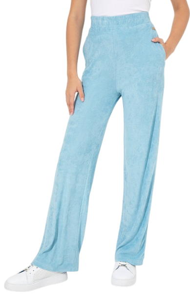 Брюки велюровые женские / Синий / 40