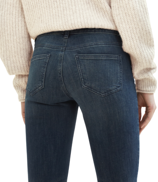 Джинсы зауженные женские / Синий / 46