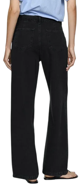 Джинсы широкие женские / Черный / 40