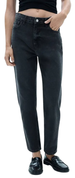 Джинсы с логотипом женские / Черный / 52