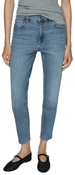 Джинсы зауженные женские / Синий / 44