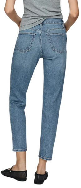 Джинсы зауженные женские / Синий / 44